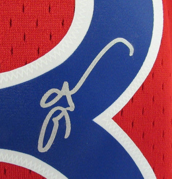 Allen Iverson Hof Autographed Red Mitchell & Ness Jersey 76Ers Jsa 181839