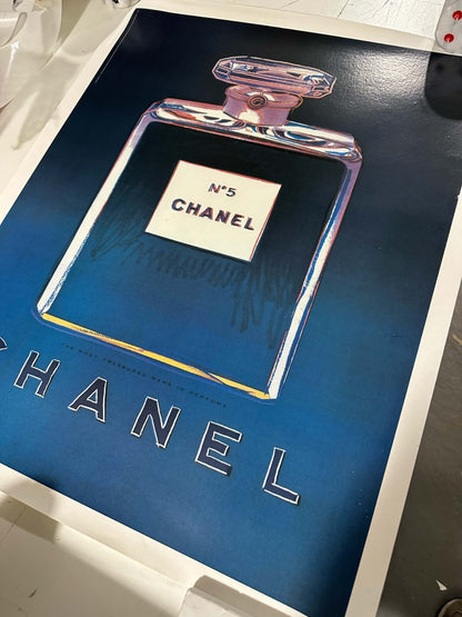 Andy Warhol Chanel  N5 Original Set Of 4 Posters 22 X 29 Inches Each