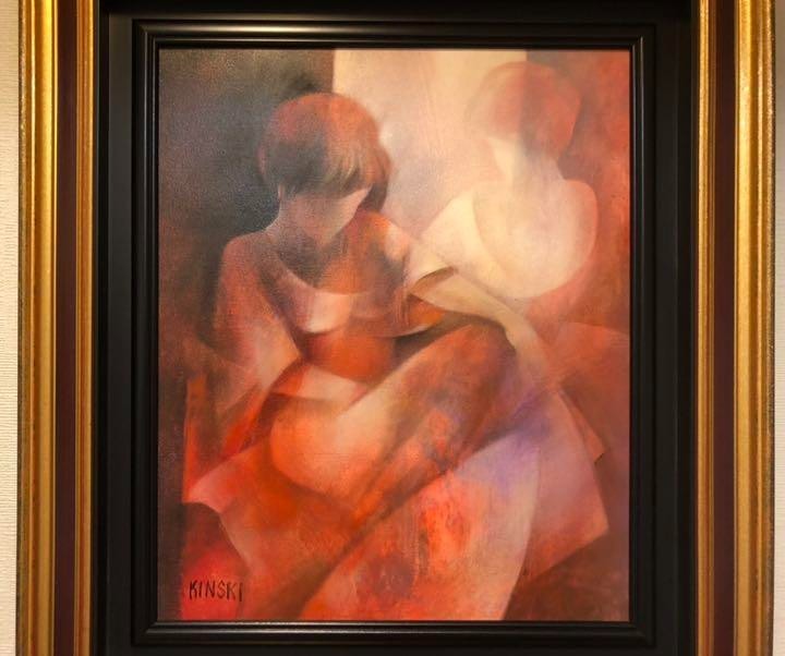 Henryk Kinski (Poland) Original Oil Painting On Canvas F25  Dreamlike Female