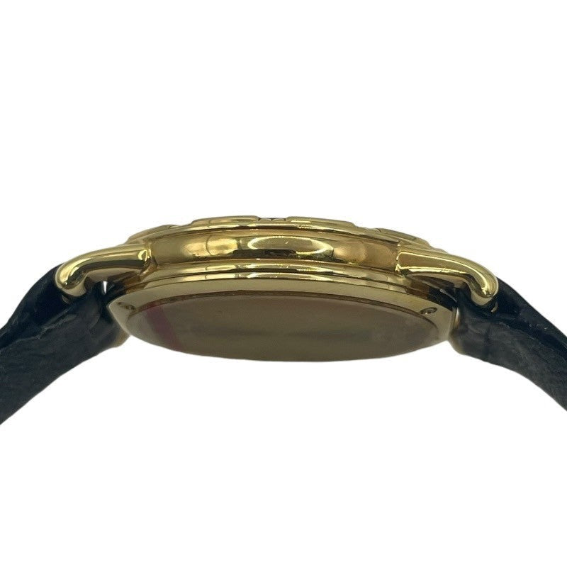 Piaget Dancer 90463 Black K18Yg/Leather Strap
