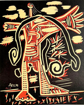 Pablo Picasso Lithograph Coa Signed Numbered By