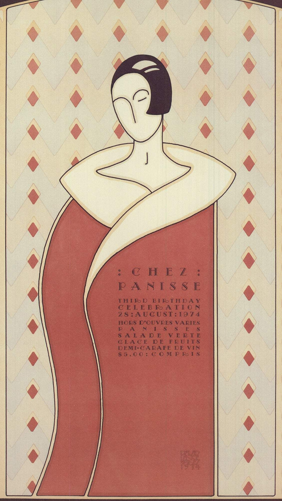 David Lance Goines Chez Panisse Third Birthday Celebration " Offse