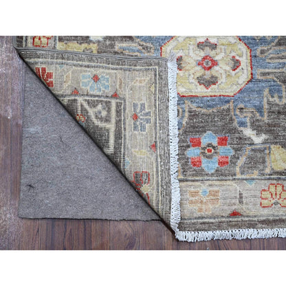 2'10"X12'5" Black Wool North West Zoroastrian Hand Knotted Runner Rug