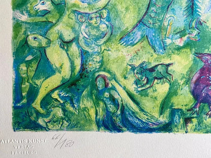Marc Chagall Lithograph Coa Hand Numbered Signed Collection