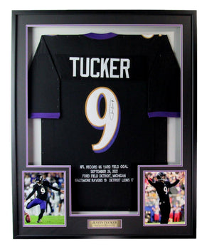 Justin Tucker Autographed Framed Baltimore Ravens