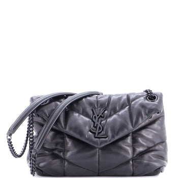 Saint Laurent Loulou Puffer Shoulder Bag Quilted Leather Small