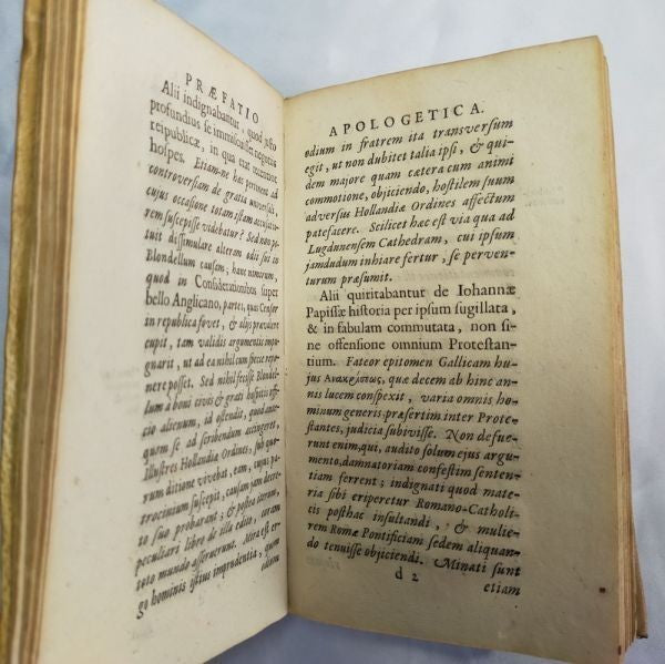 1657 De Ioanna Papissa David Blondel First Edition Pope Joan Myth Joannes Blaeu