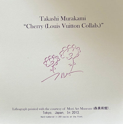 Takashi Murakami Lithograph Coa Numbered In Pencil Limited Edition