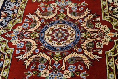 Rug handmade wool birds oriental 2x3 classic home decor carpet