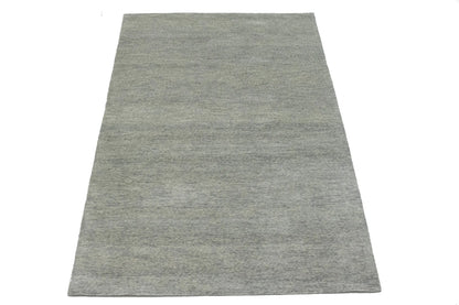 5X8 Ft Hand-Tufted Modern Rug Solid Gray