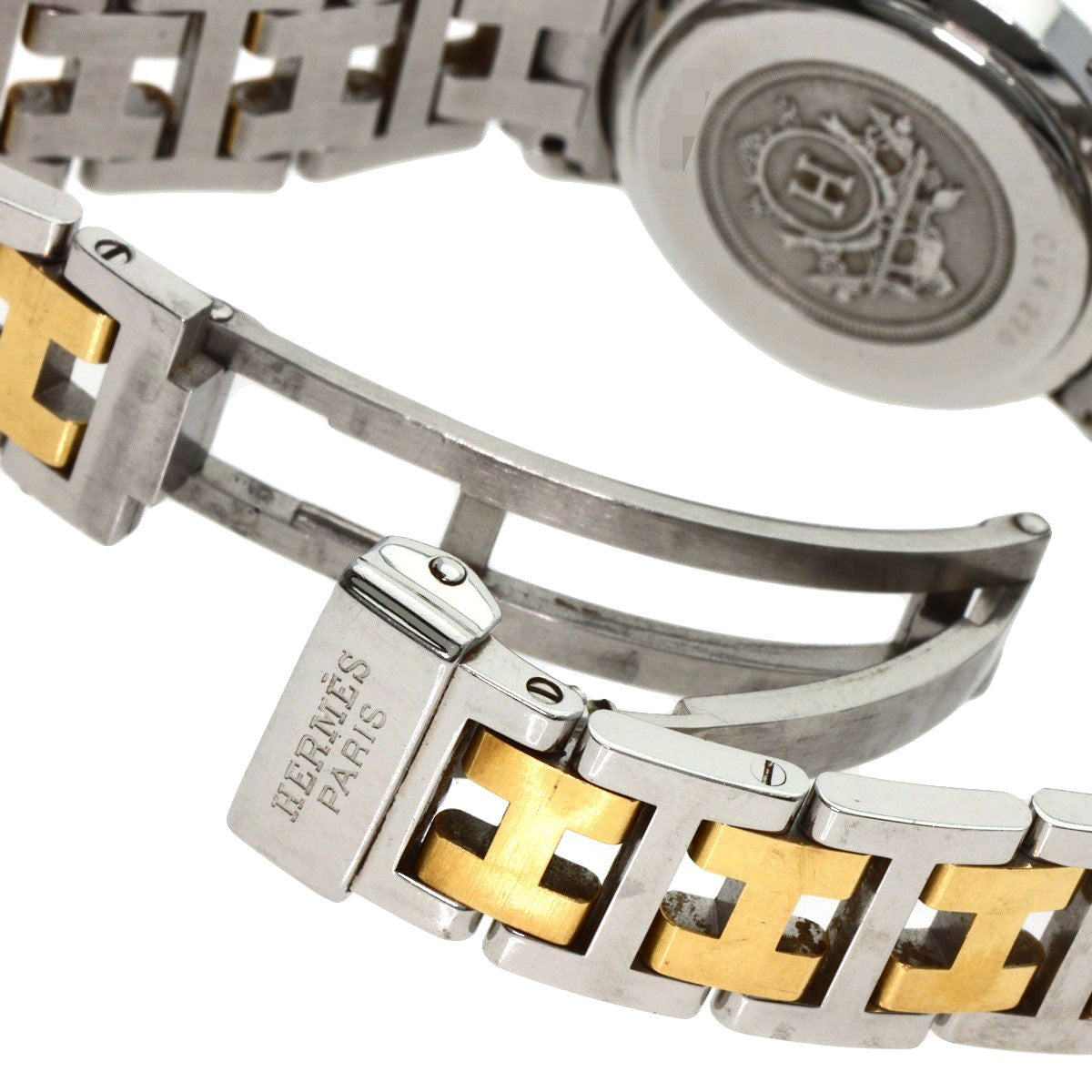 Hermes Clipper Watches Cl4.220 Stainless Steel/Ssxgp Ladies