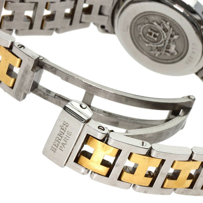 Hermes Clipper Watches Cl4.220 Stainless Steel/Ssxgp Ladies