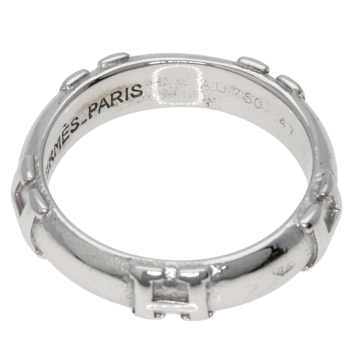 HERMES   Ring Fidelite # 47 K18 White Gold