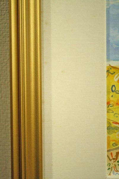 Eva Hannah "Positano" 1999 Gouache On Paper Signed Original Painting With Frame