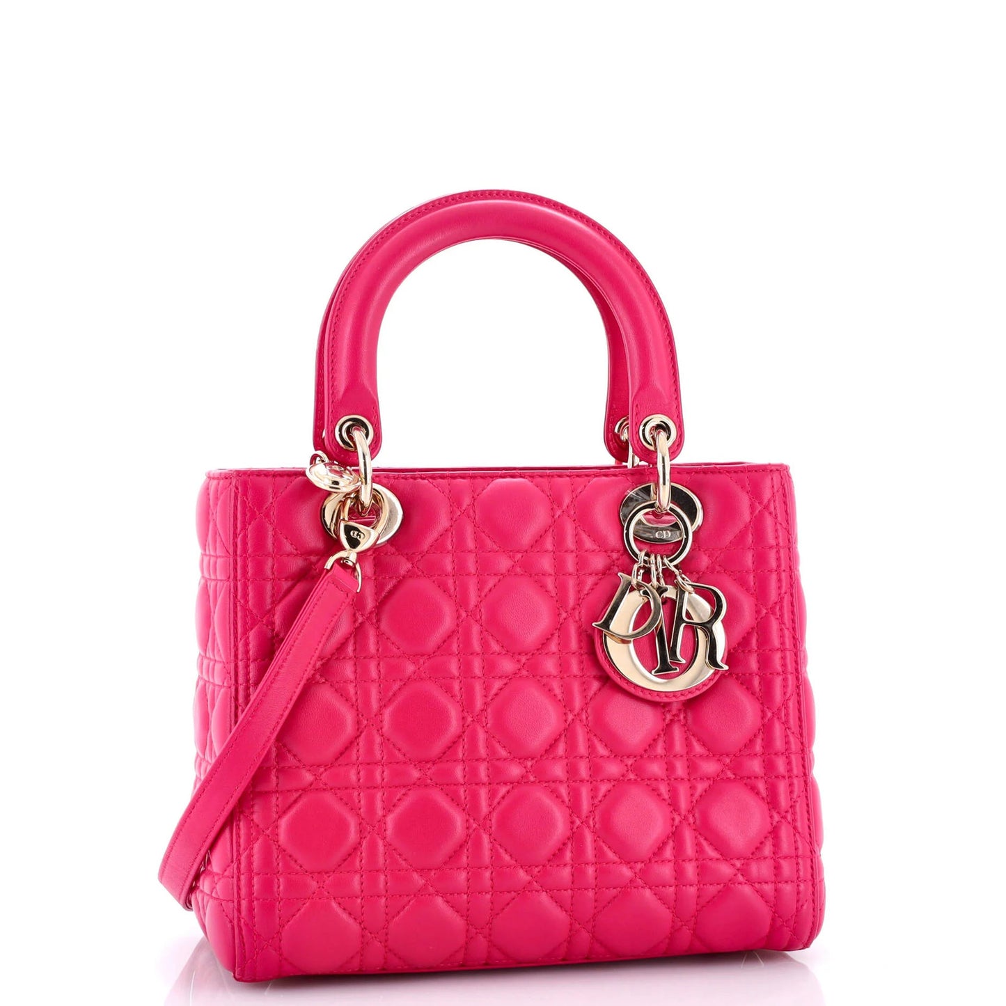 Christian Dior Lady Dior Bag Cannage Quilt Lambskin Medium