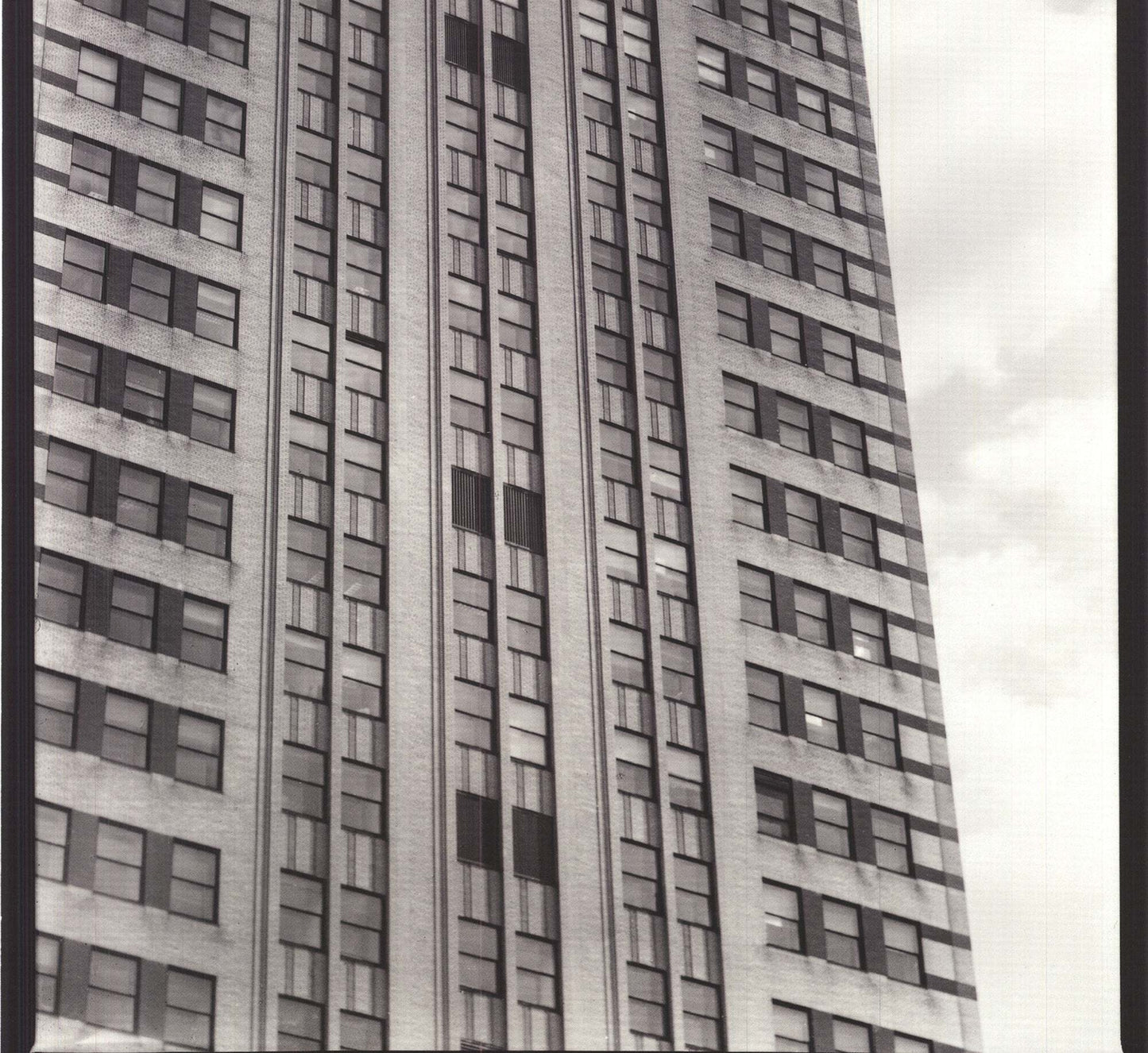 Paula Barr Chrysler Building " Offset Lithograph Photography Black