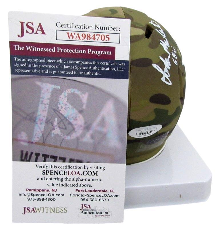 Jordan Mailata Autographed Mini Camo Football