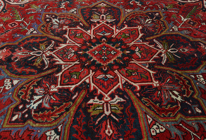 Tribal Handmade Oriental Rug 6'7X9 Ft Red Vintage
