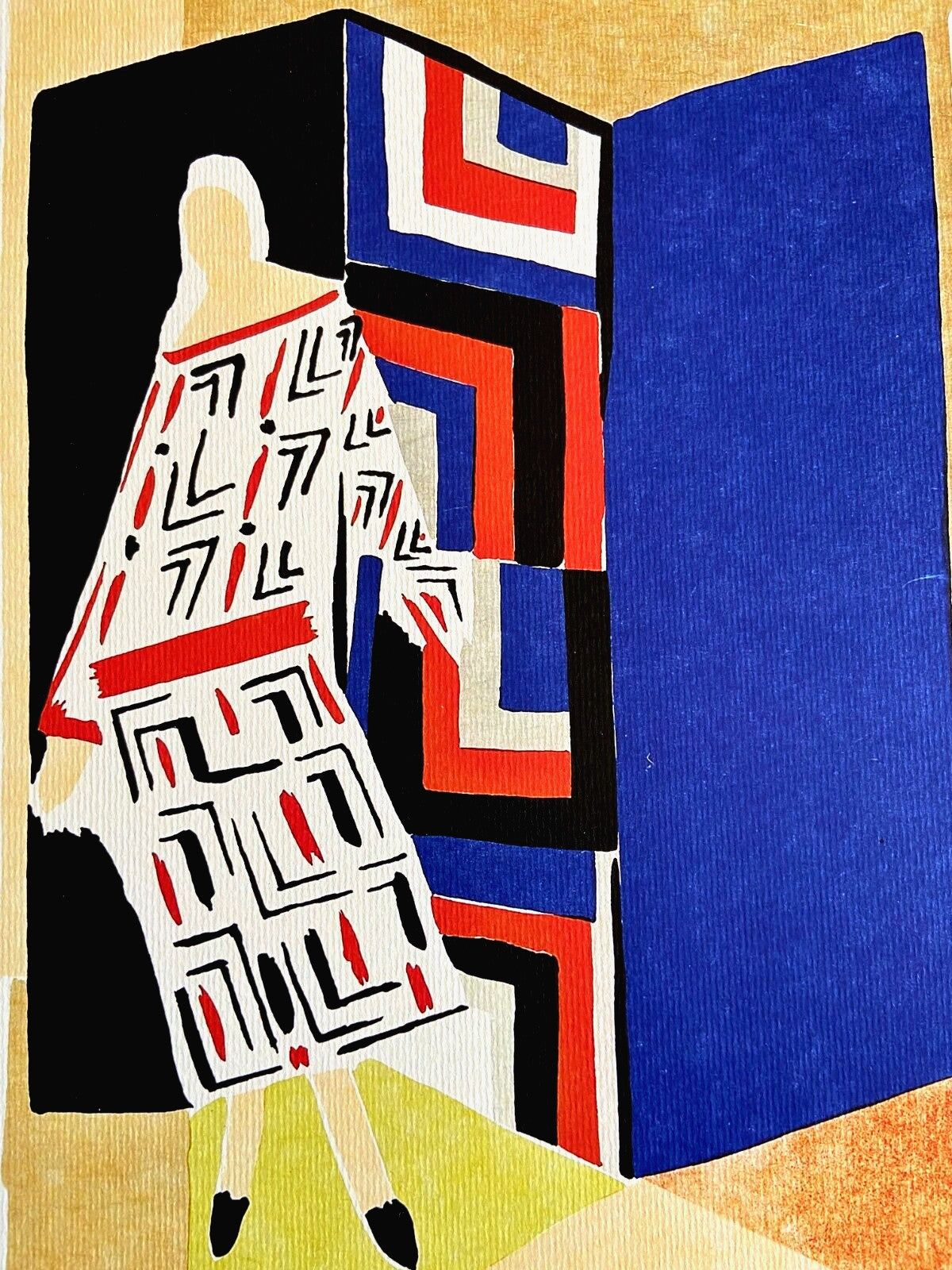 Sonia Delaunay Lithograph Coa Signed Op Numbered: Piet Mondrian