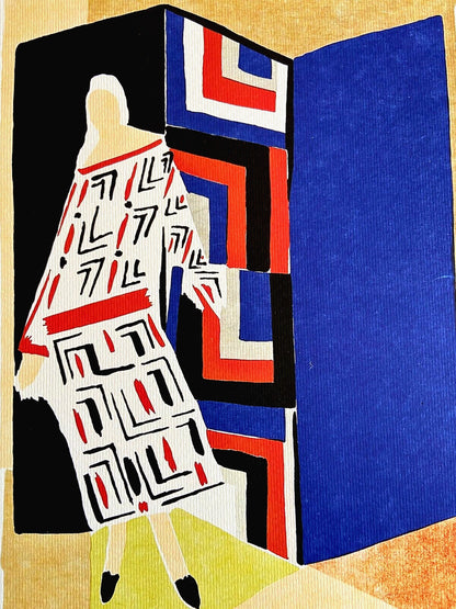 Sonia Delaunay Lithograph Coa Signed Op Numbered: Piet Mondrian