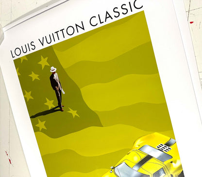 Louis Vuitton Parc Bagatelle Ford GT Poster 2002 Razzia Hand-Signed Original