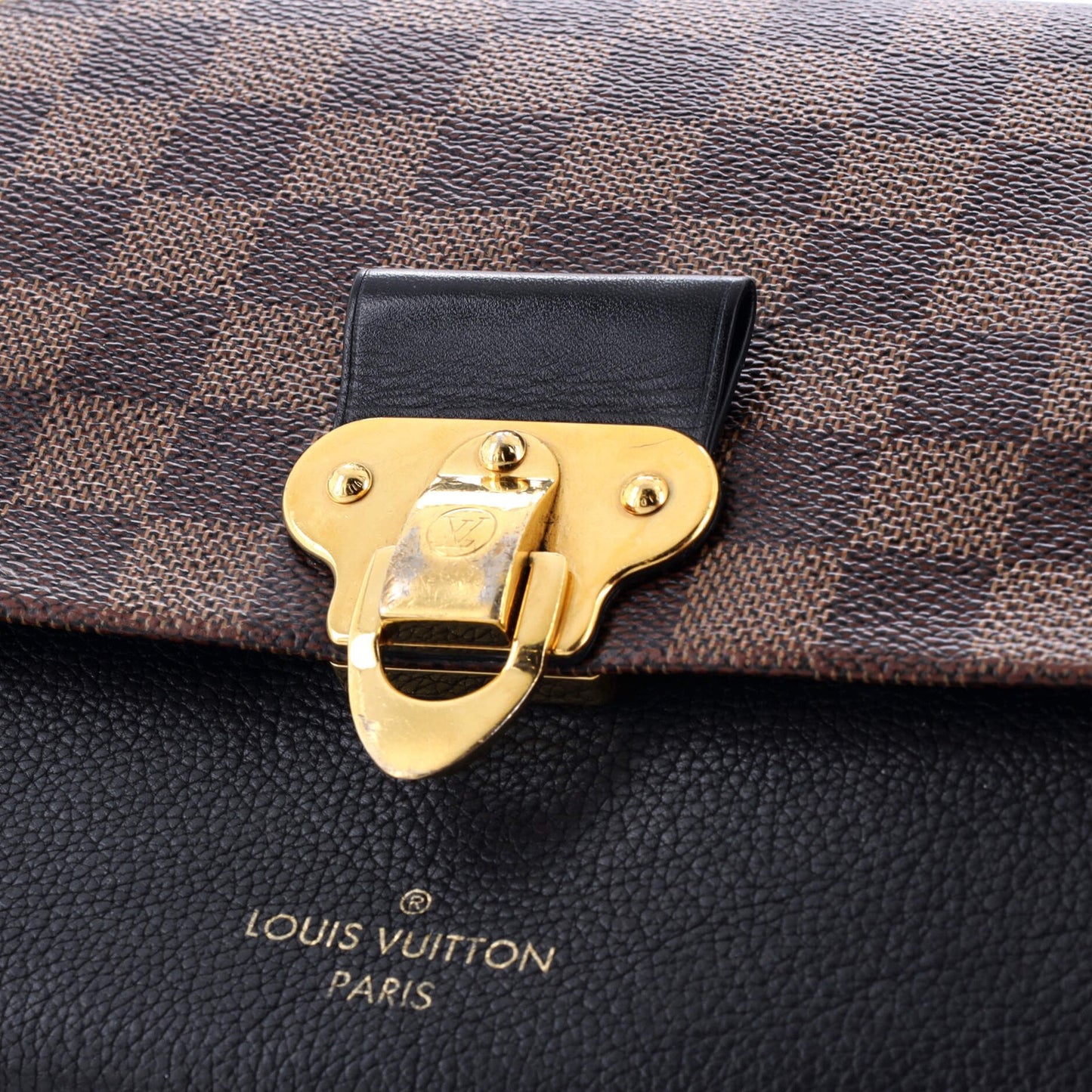 Louis Vuitton Vavin Handbag Damier With Leather Pm