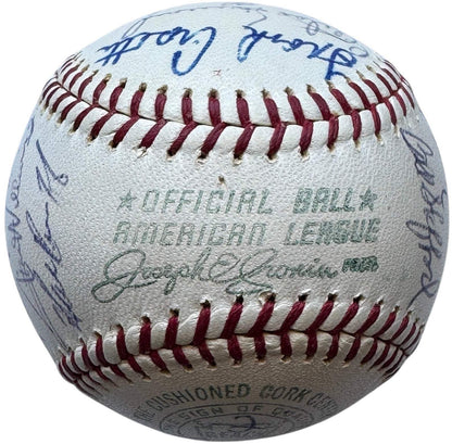 1963 New York Yankees Team Signed American League Baseball (Jsa)