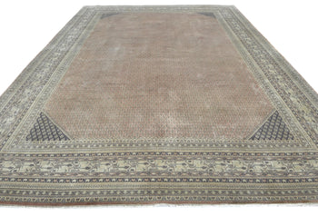 Vintage Handmade Oriental Rug 9X12 Ft Tribal