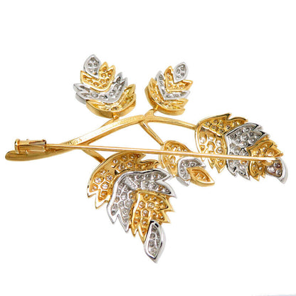 Tiffany & Co. Jean Schlumberger 5 Leaf Dia Brooch