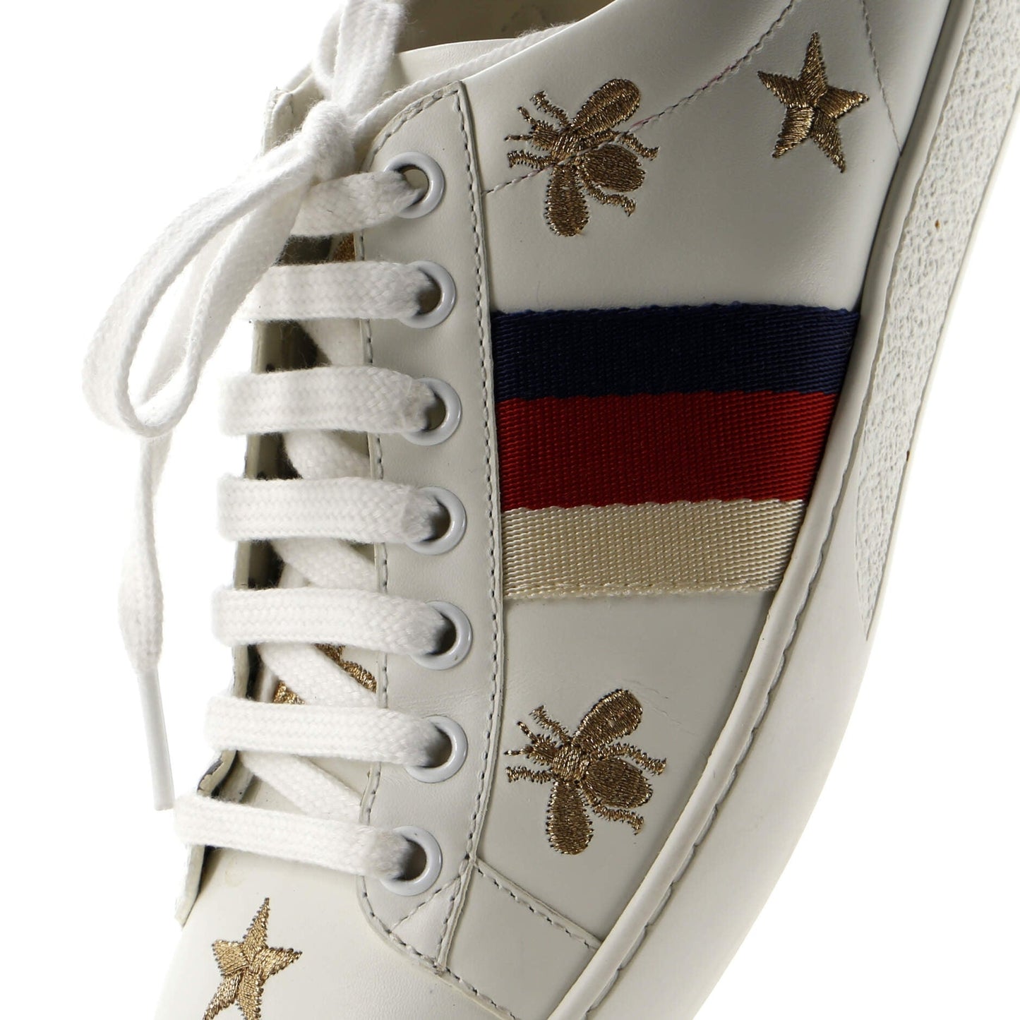 Gucci Ace Sneakers Embroidered Leather