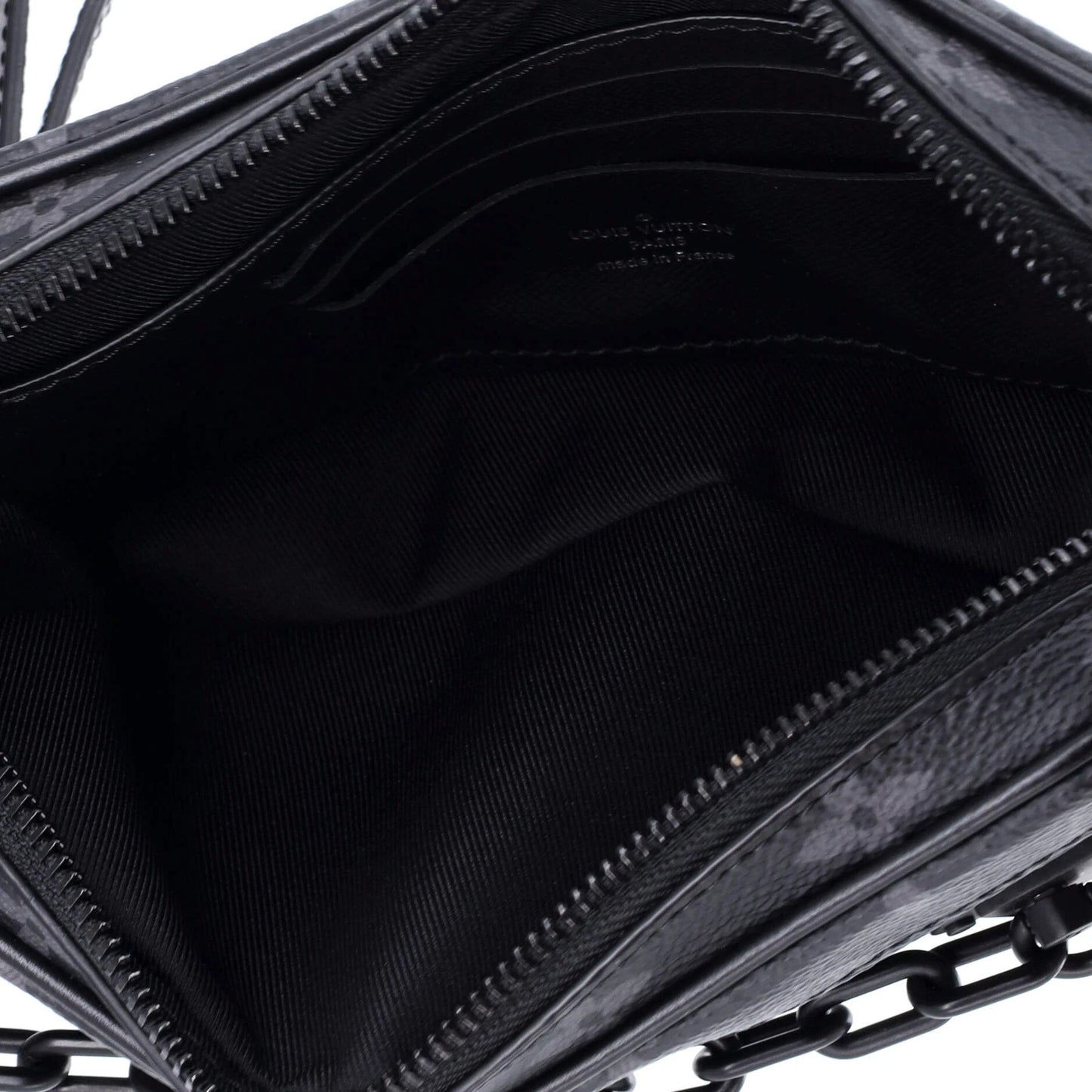 Louis Vuitton Pochette Volga Monogram Eclipse Canvas