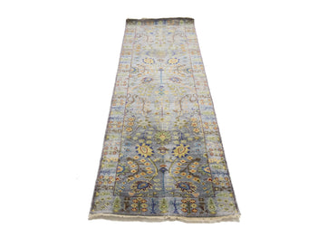 Handmade Tree Of Life Floral Runner Rug Oushak