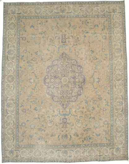 Oriental Rug 10x13 Classic Antique Farmhouse Muted Floral Style Carpet