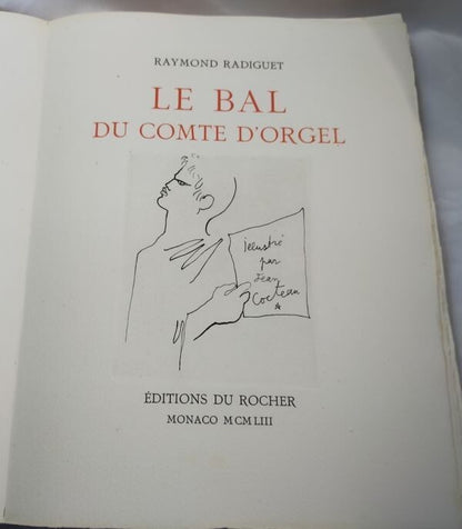 1953 1St Edition Le Bal Du Comte D'Orgel Radiguet/Cocteau Limited 250 Etching