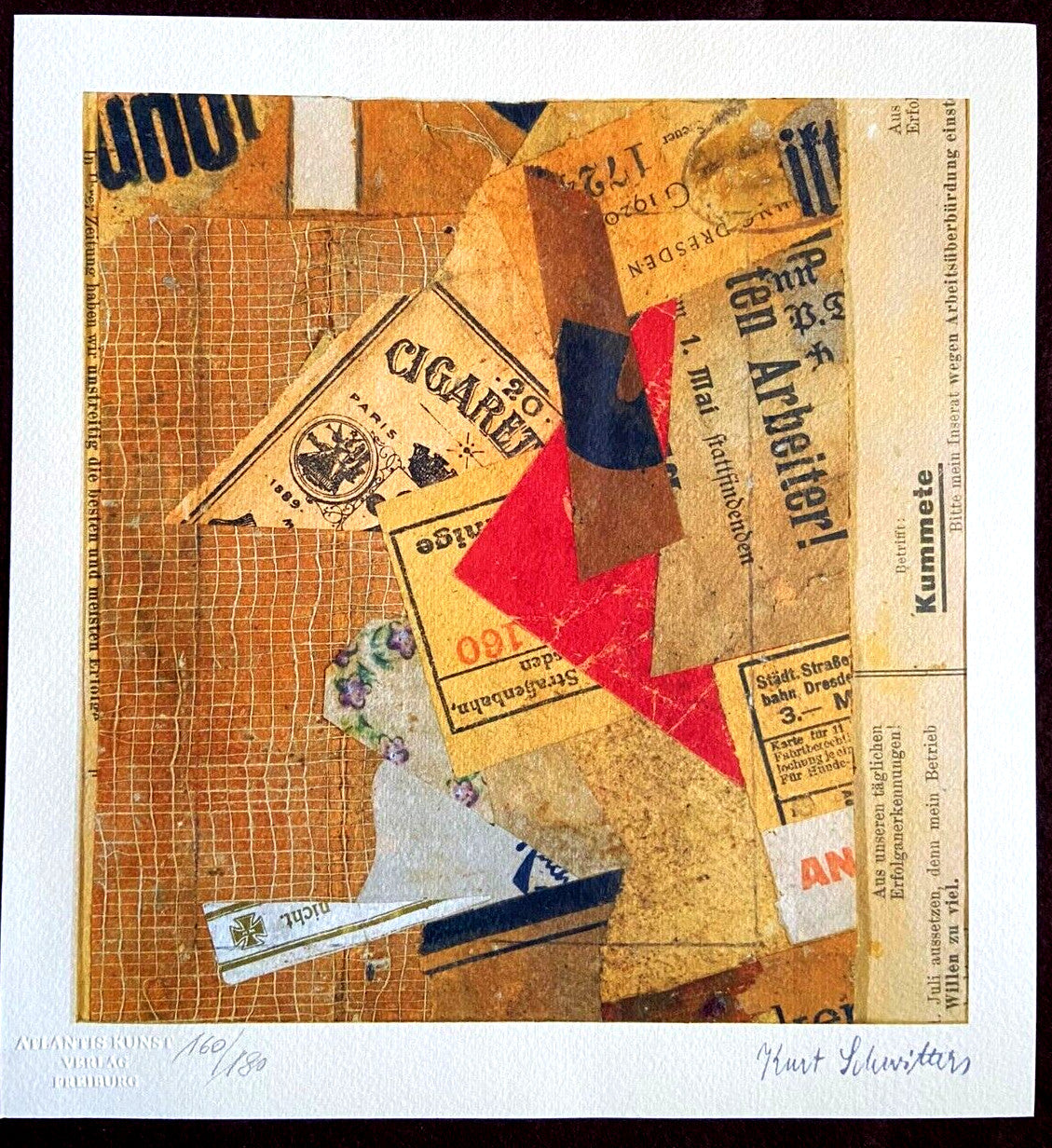 Kurt Schwitters Lithograph