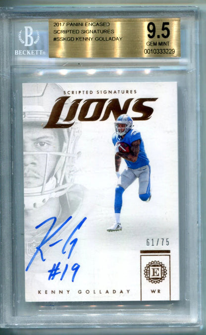 Kenny Golladay 2017 Panini Encased Scripted Sigs