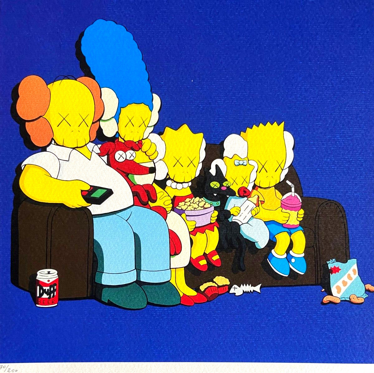 Kaws Lithograph Mori Art Museum Coa Numbered 200 Ex