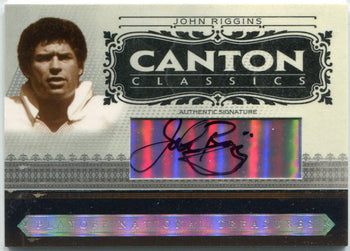 John Riggins 2006 Donruss Playoff Canton Classics Autographed Card #Cc-Jr 43/99