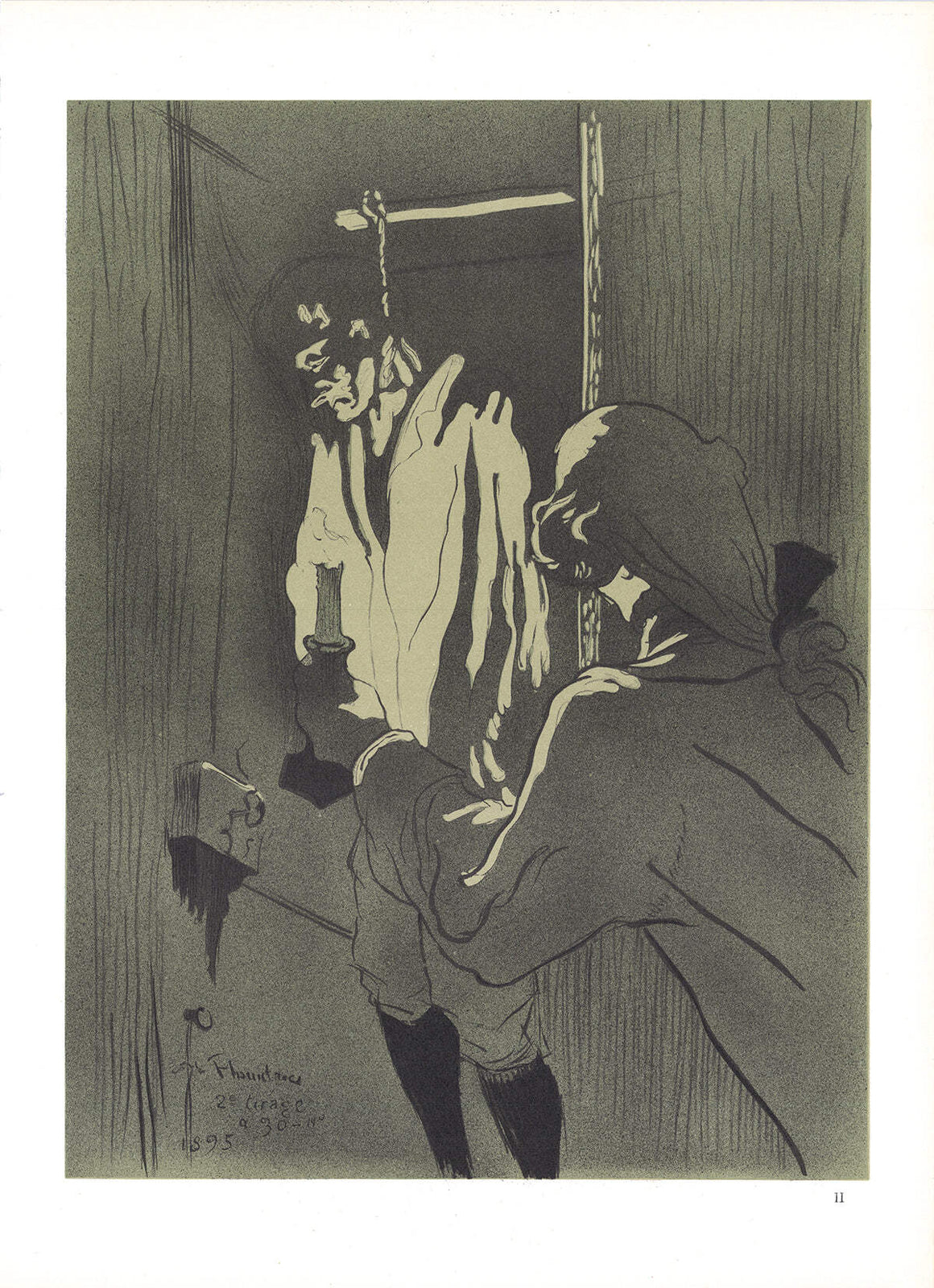 Henri De Toulouse-Lautrec Le Pendu " Lithograph Art Nouveau Gra