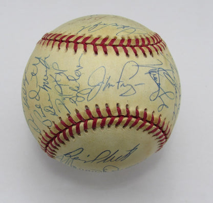 Curt Schilling Signed 191885 Phillies Team Baseball 33 Van Slyke ONL