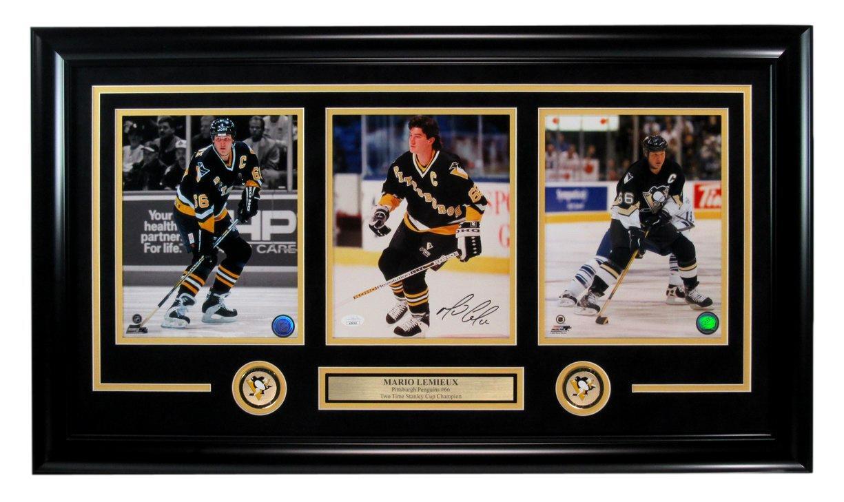 Mario Lemieux Autographed Photo Collage