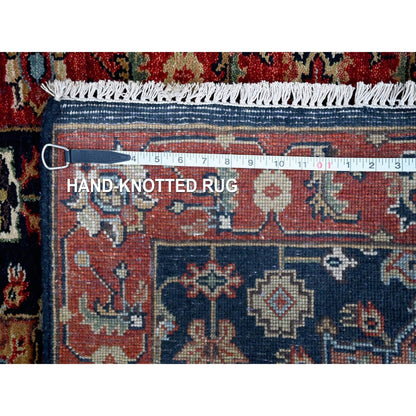2'9"X8' Blue Karjihooz Medallions Design Hand Knotted Wool Runner Rug