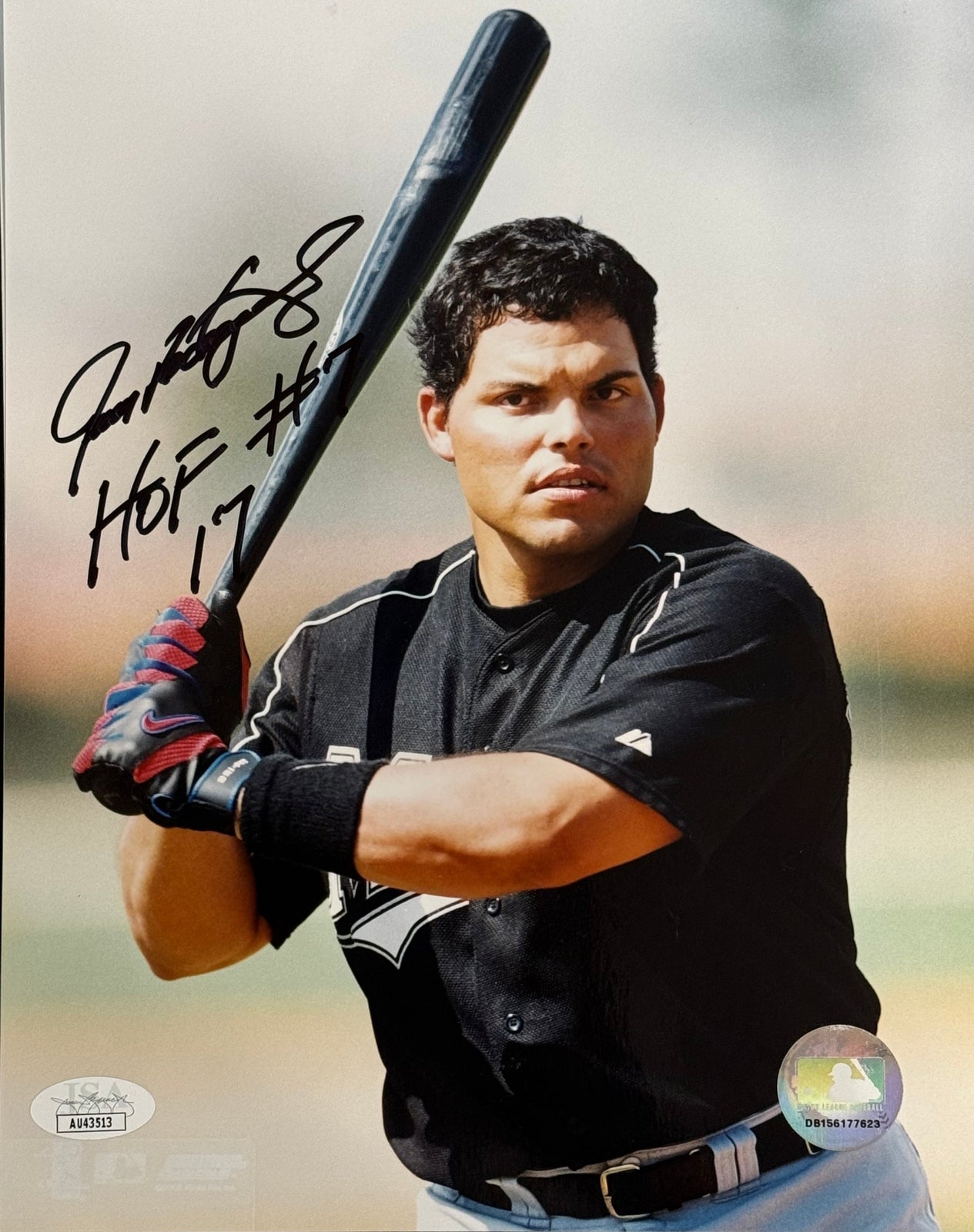 Ivan Rodriguez Autographed Marlins 8X10 Photo (Jsa)
