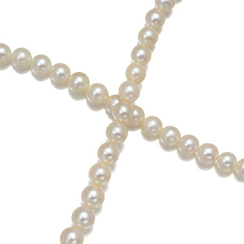 Mikimoto Necklace Akoya Pearl 3.8-7.5Mm Beaded Silver