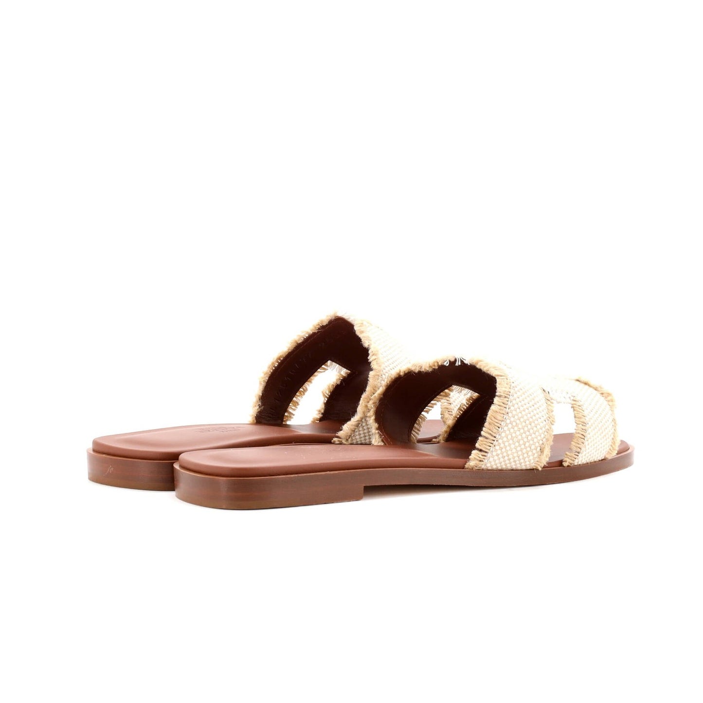 Hermes Women'S Oran Sandals Canvas