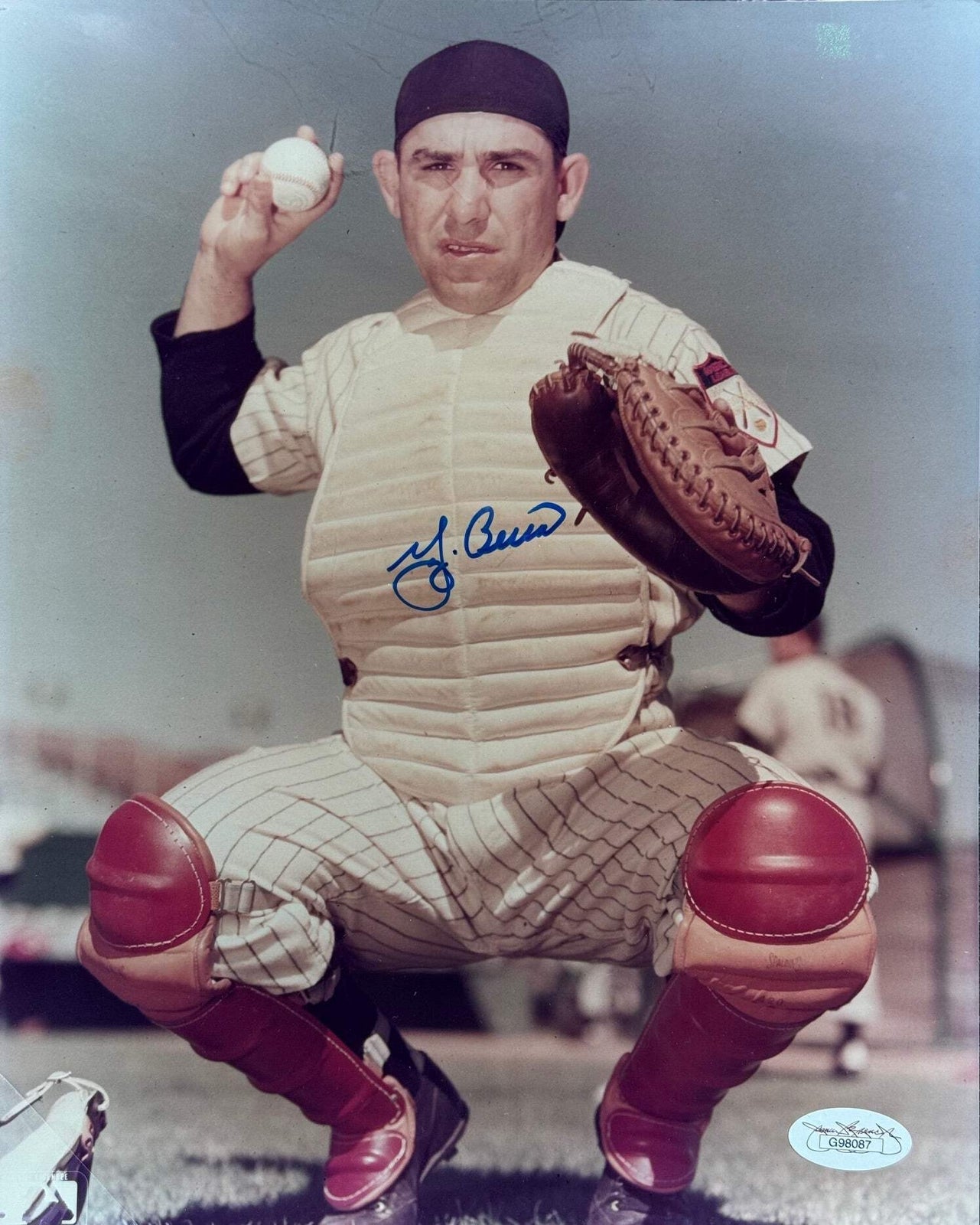 Yogi Berra Autographed 8X10 Baseball Photo (Jsa)
