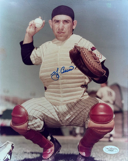 Yogi Berra Autographed 8X10 Baseball Photo (Jsa)
