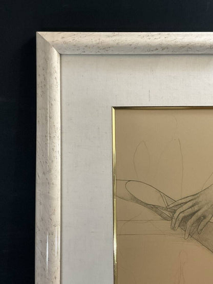 Bruno Bruni Ballerina Signed Original Lithograph Print Limited Italy Framed