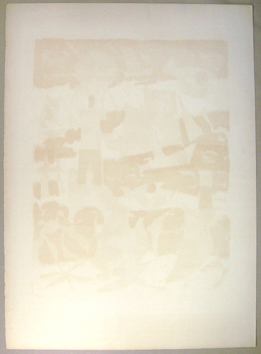 Claude Venard Ed75 Original Lithograph Print Signed Numbered "Mer Rouge"