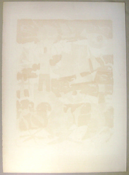 Claude Venard Ed75 Original Lithograph Print Signed Numbered "Mer Rouge"